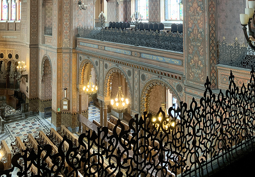 Frauenempore der Synagoge in Florenz